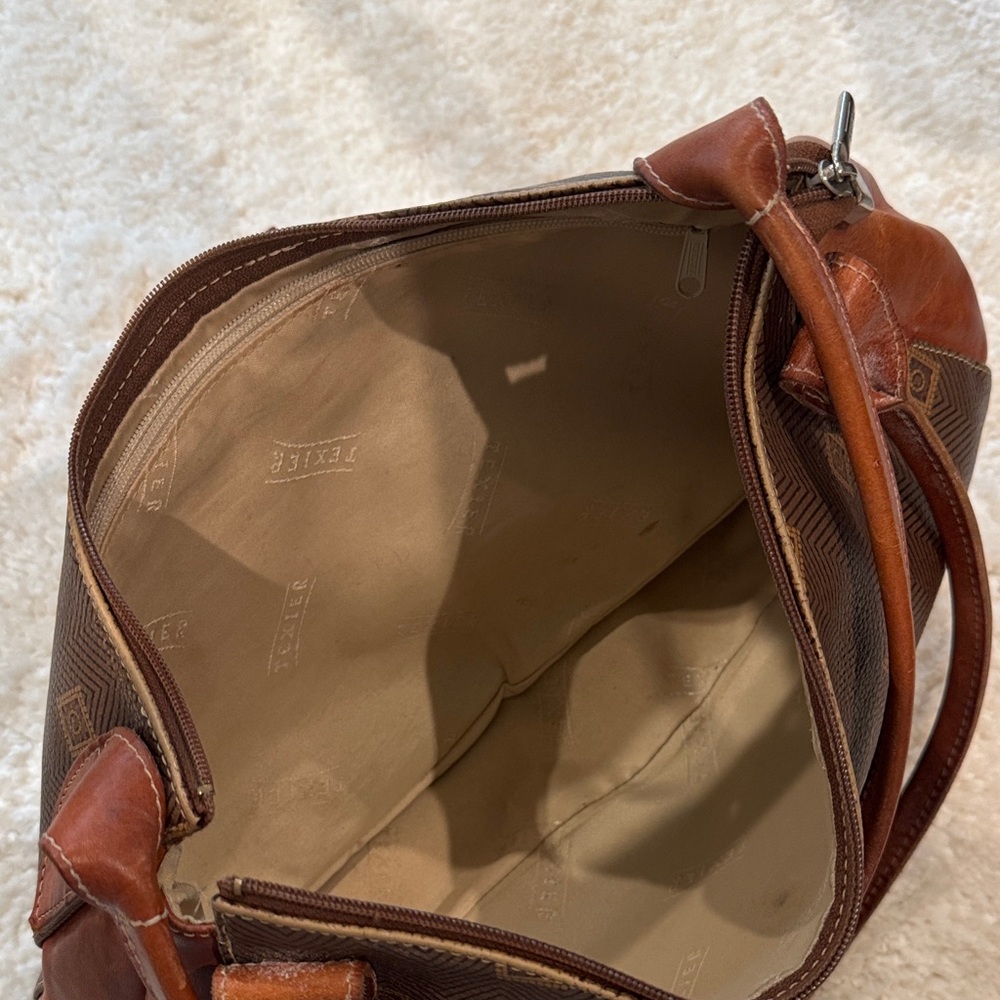 Stylish Brown Patterned Shoulder Bag - image 4